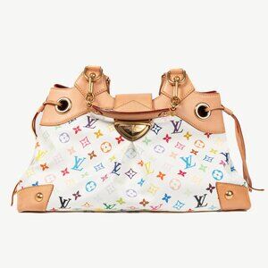 Louis Vuitton x Takashi Murakami Ursula White Multicolore Monogram Handbag